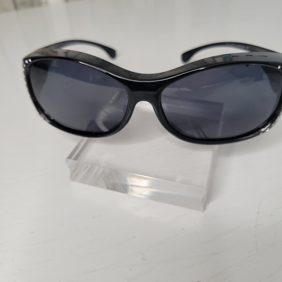 Piranha Accessories - Piranha Black Sunglasses Rhinestone Embellished Women's Fashion Eyewear 50s Vibe